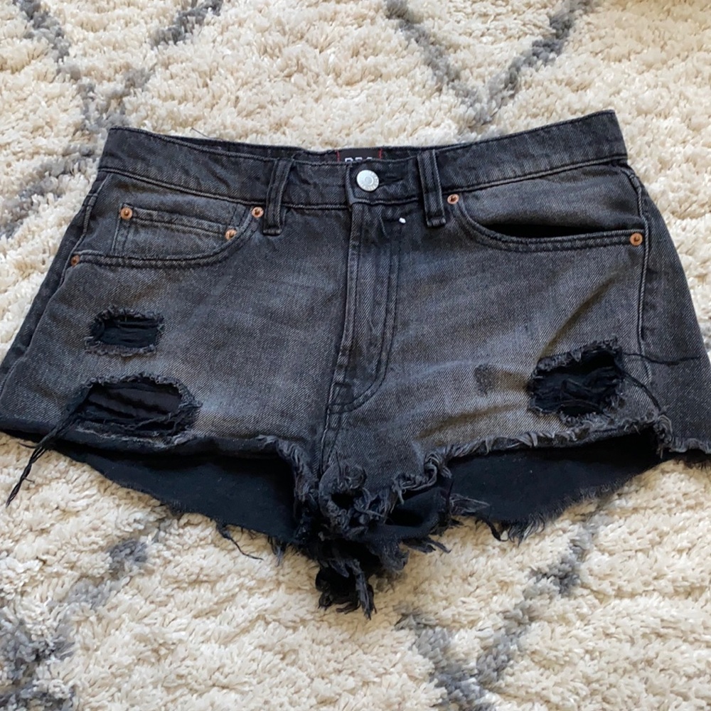 Urban Outfitters BDG black distressed shorts